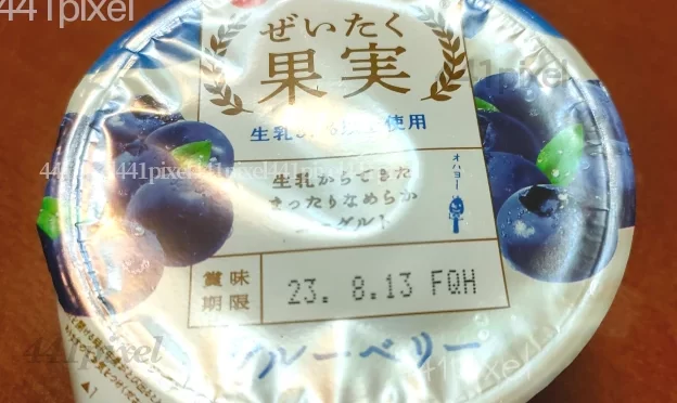107㌔㌍ぜいたく果実ブルーベリーヨーグルトを食す。80点